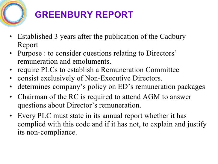 greenbury report 1995